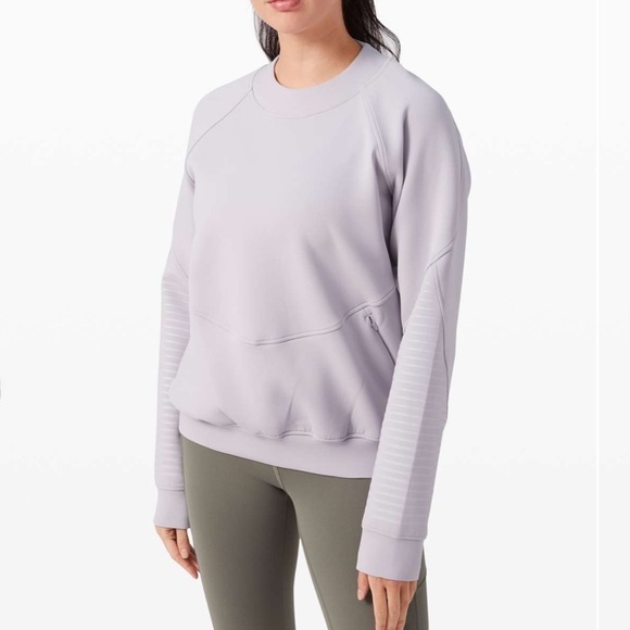 Lululemon Iced Iris City Sweat Crew Spacer Lavender - Picture 1 of 12